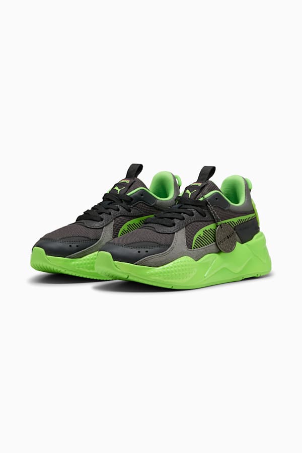 PUMA x TMNT RS-X Sneakers Youth, PUMA Black-Leafy Green, extralarge