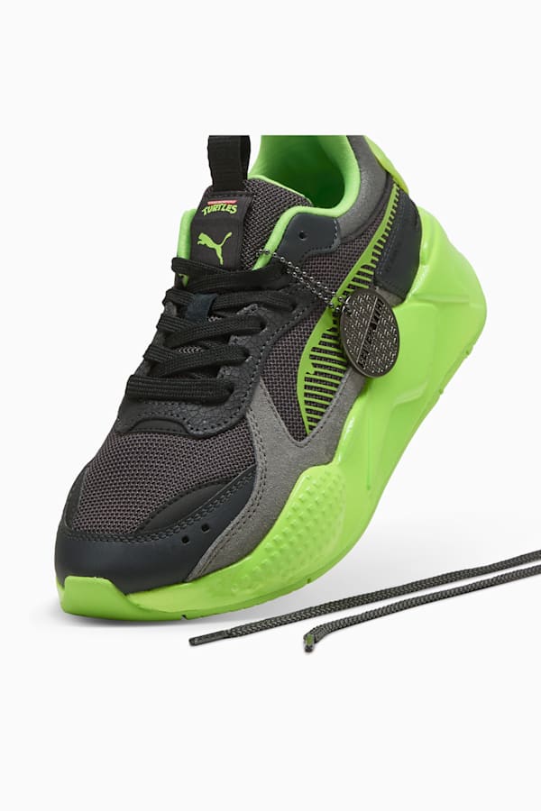 PUMA x TMNT RS-X Sneakers Youth, PUMA Black-Leafy Green, extralarge