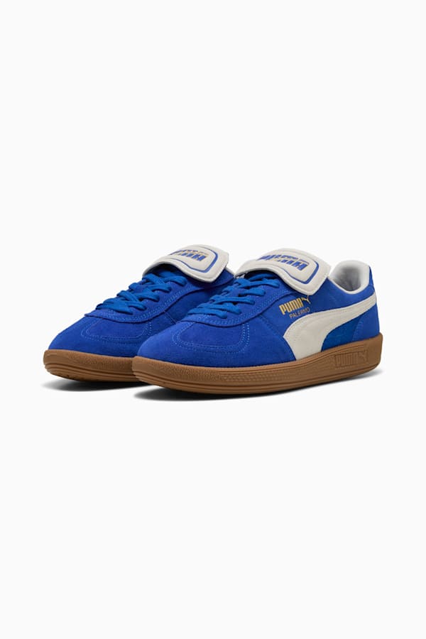 Palermo PREMIUM Suede Sneakers Unisex, Vivid Blue-Warm White, extralarge