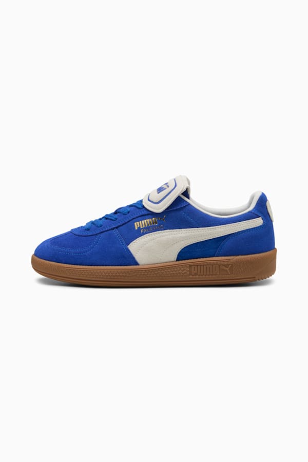Palermo PREMIUM Suede Sneakers Unisex, Vivid Blue-Warm White, extralarge