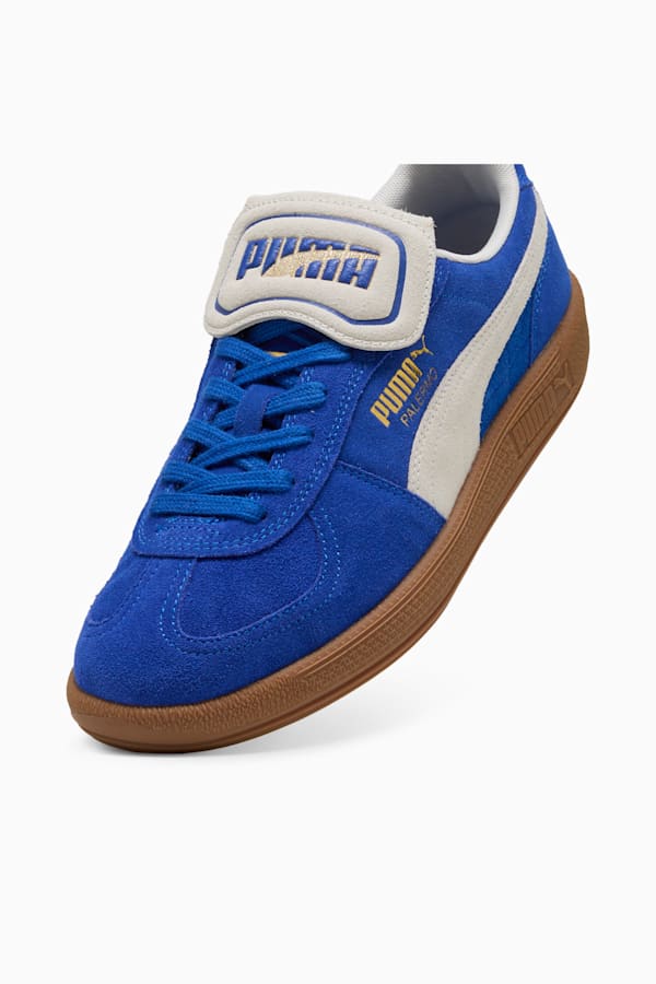 Palermo PREMIUM Suede Sneakers Unisex, Vivid Blue-Warm White, extralarge