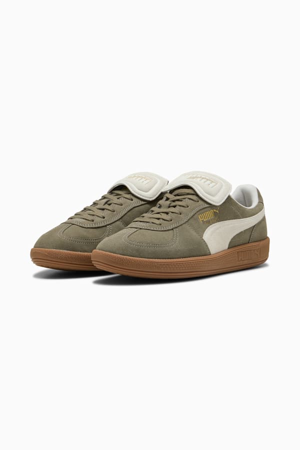 Palermo PREMIUM Suede Sneakers Unisex, Velvet Moss-Warm White, extralarge-GBR