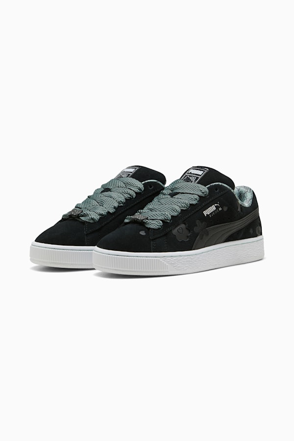 PUMA x HELLO KITTY AND FRIENDS Suede XL Sneakers Women, PUMA Black-Light Moss, extralarge-GBR