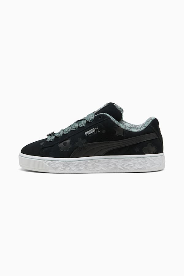 PUMA x HELLO KITTY AND FRIENDS Suede XL Sneakers Women, PUMA Black-Light Moss, extralarge-GBR
