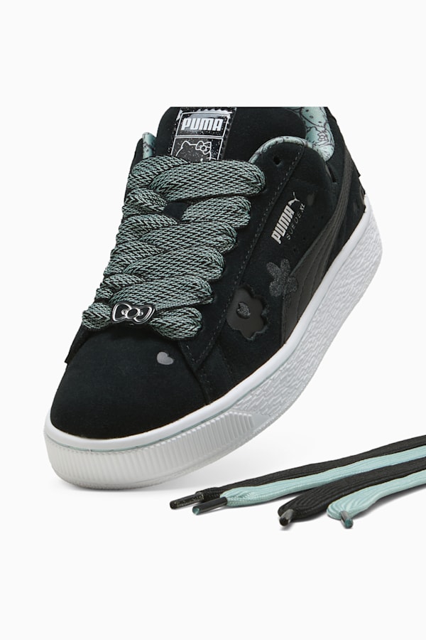 PUMA x HELLO KITTY AND FRIENDS Suede XL Sneakers Women, PUMA Black-Light Moss, extralarge-GBR