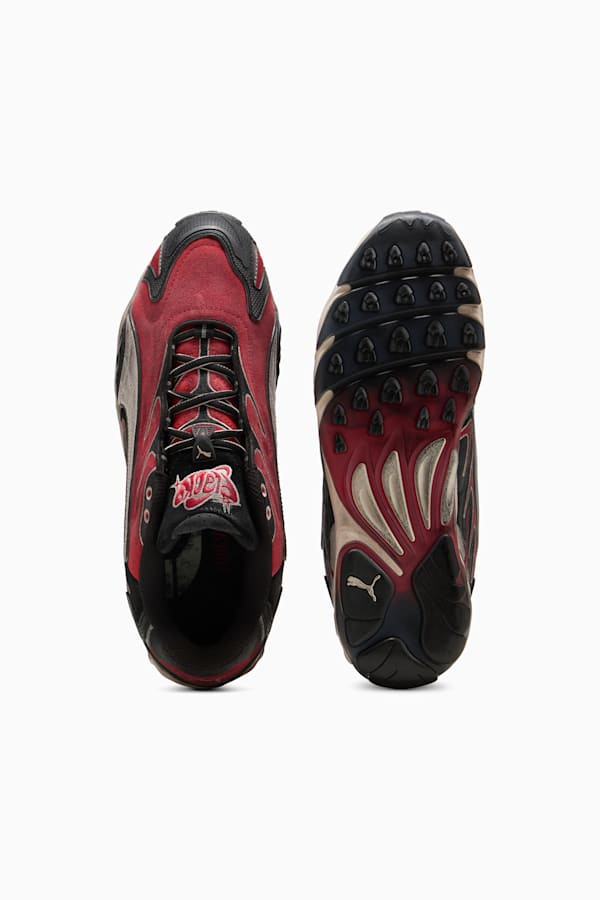 PUMA x A$AP ROCKY Inhale Distressed Sneakers Unisex, PUMA Black-Pop Red, extralarge