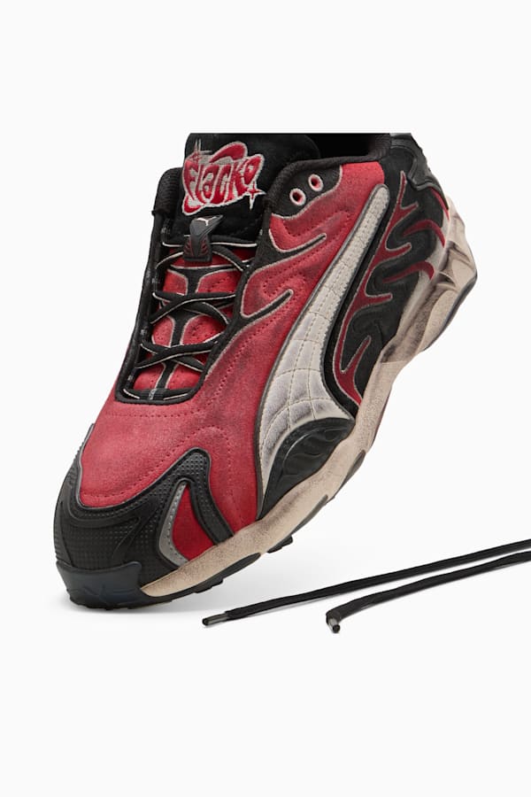 PUMA x A$AP ROCKY Inhale Distressed Sneakers Unisex, PUMA Black-Pop Red, extralarge