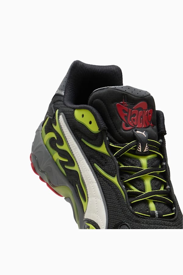 A$AP ROCKY x PUMA Inhale Mesh Sneakers, PUMA Black-Warm White-Lime Pow, extralarge
