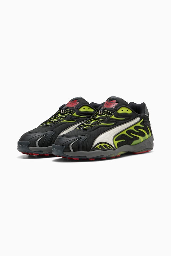 A$AP ROCKY x PUMA Inhale Mesh Sneakers, PUMA Black-Warm White-Lime Pow, extralarge