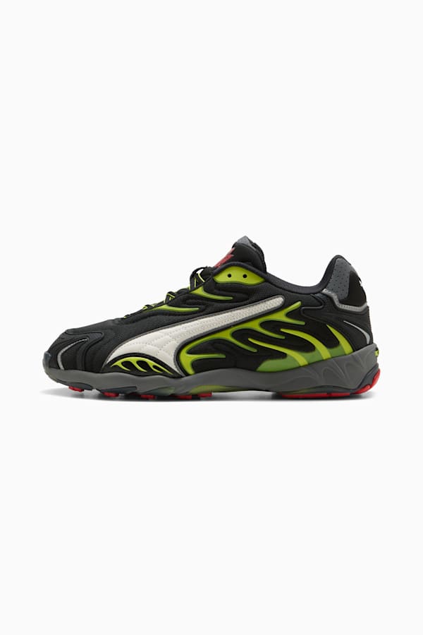 A$AP ROCKY x PUMA Inhale Mesh Sneakers, PUMA Black-Warm White-Lime Pow, extralarge