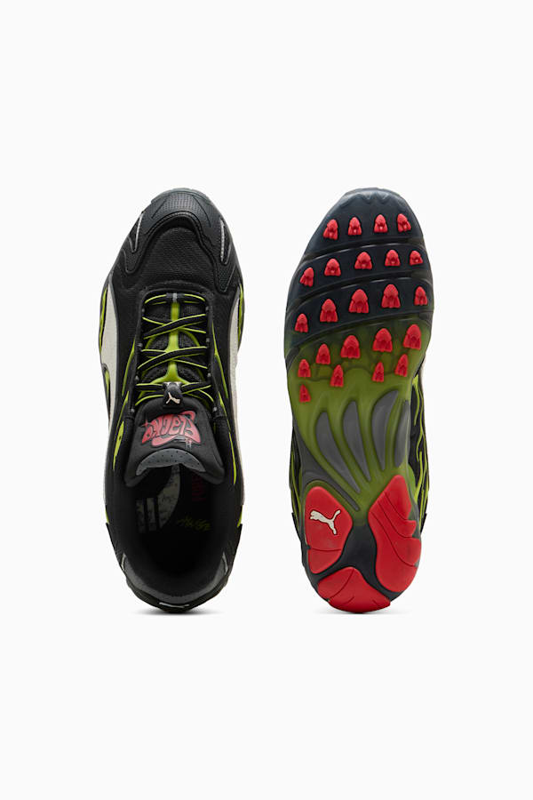 A$AP ROCKY x PUMA Inhale Mesh Sneakers, PUMA Black-Warm White-Lime Pow, extralarge