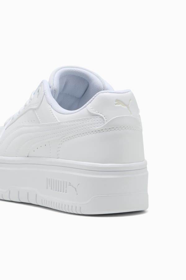 Rebound Femme Low Sneakers Women, PUMA White-Vapor Gray, extralarge-GBR
