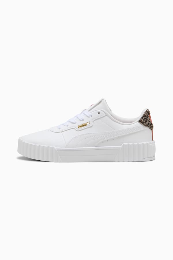 Carina 3.0 Animal Flair Sneakers Women, PUMA White-PUMA Gold, extralarge-GBR