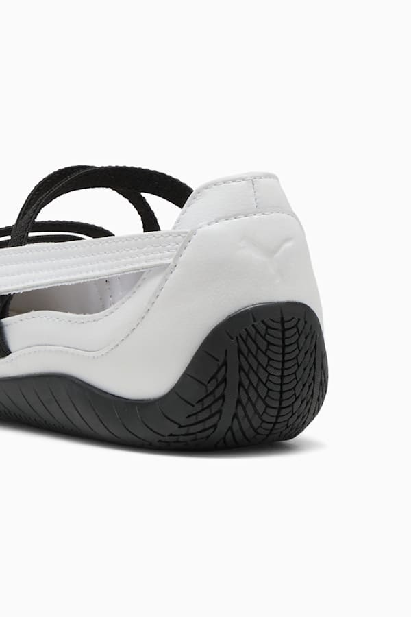 Speedcat Ballet Leather Shoes Women, PUMA White-PUMA White-PUMA Black, extralarge