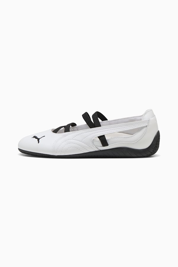 Speedcat Ballet Leather Shoes Women, PUMA White-PUMA White-PUMA Black, extralarge