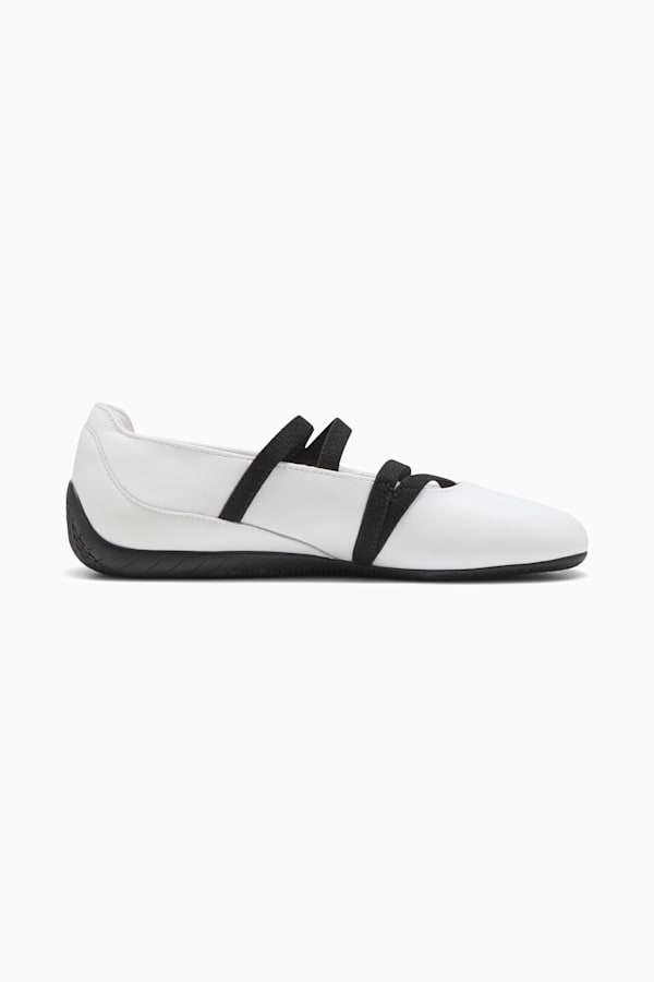 Speedcat Ballet Leather Shoes Women, PUMA White-PUMA White-PUMA Black, extralarge