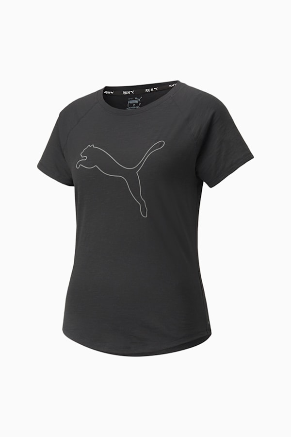 5K Logo Short Sleeve Women's Running Tee, Puma Black, extralarge-GBR