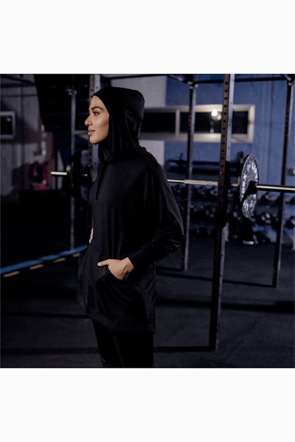 Modest Activewear Training Hoodie Women, Puma Black, extralarge