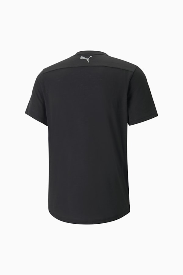 Performance Logo Short Sleeve Running Tee Men, Puma Black, extralarge