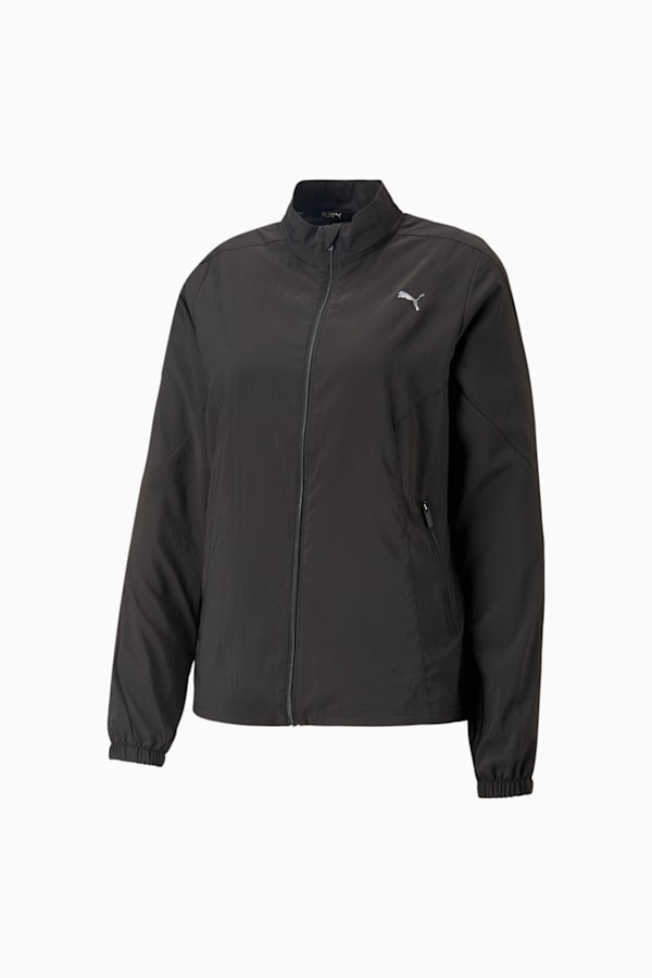 RUN FAVOURITE Woven Running Jacket Women, PUMA Black, extralarge