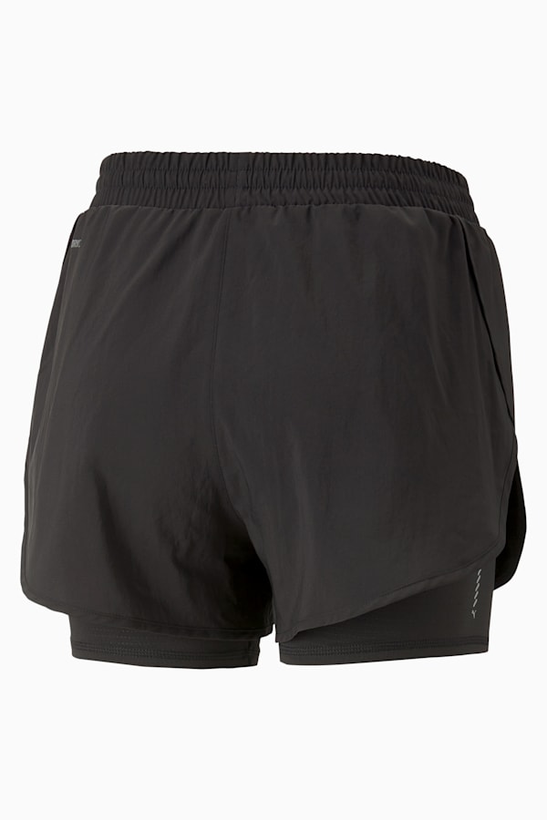 Run Favourite Woven 2-in-1 Running Shorts Women, PUMA Black, extralarge