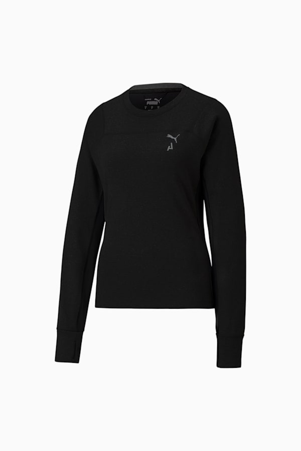 SEASONS rainCELL Long Sleeve Trail Running Top Women, PUMA Black, extralarge