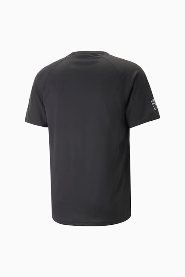 PUMA Fit Ultrabreathe Triblend Training Tee Men, PUMA Black-Fizzy Lime, extralarge