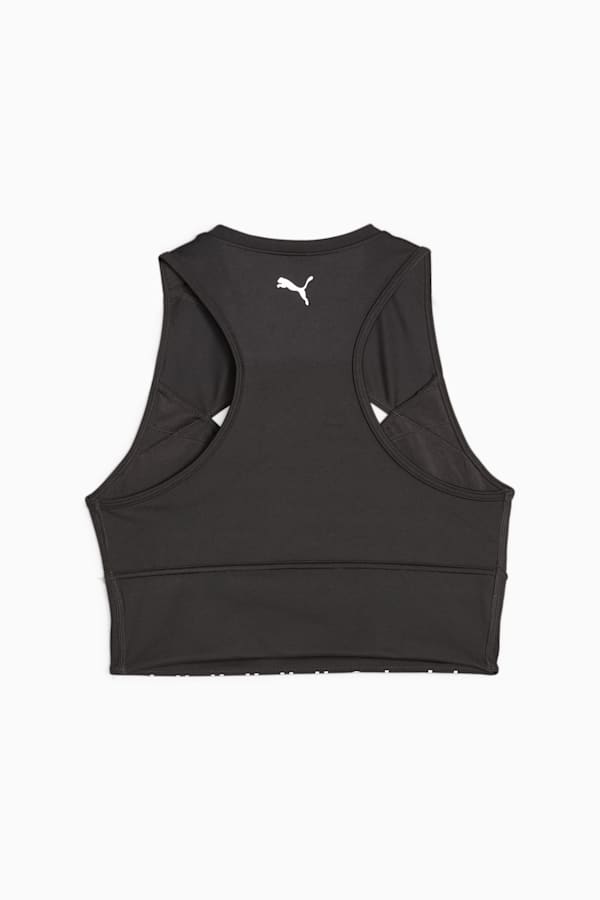 PUMA FIT MOVE Fashion Women's Longline Training Bra, PUMA Black-PUMA White, extralarge-GBR