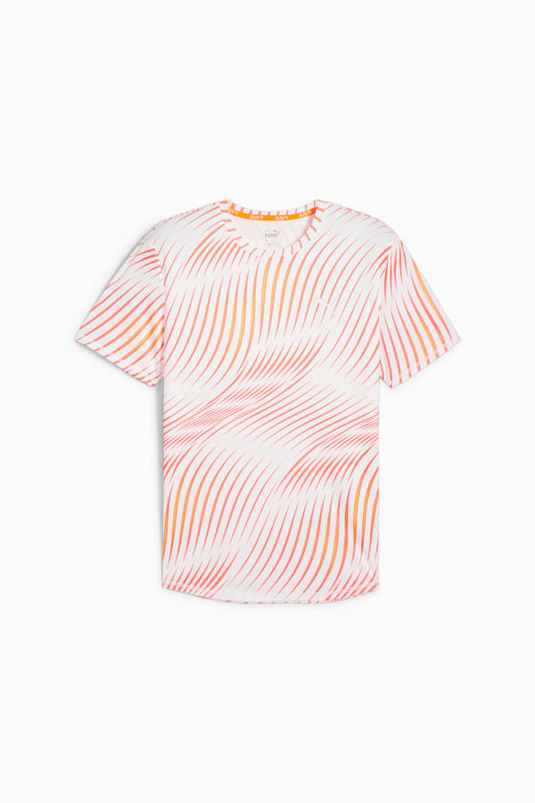 Run Favourite Men's Tee, PUMA White-Q3 Print, extralarge-GBR