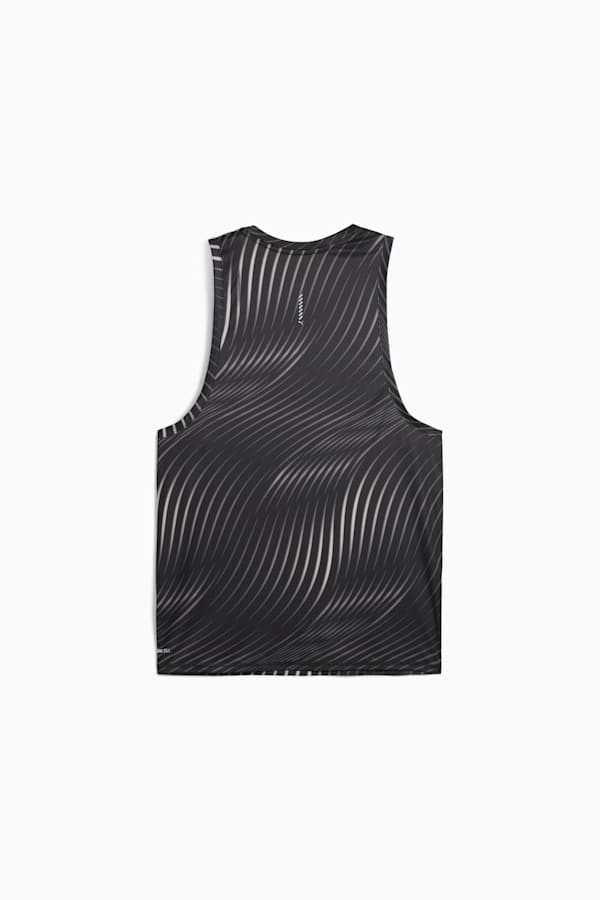 Run Favourite Men's Singlet, PUMA Black-Q3 Print, extralarge