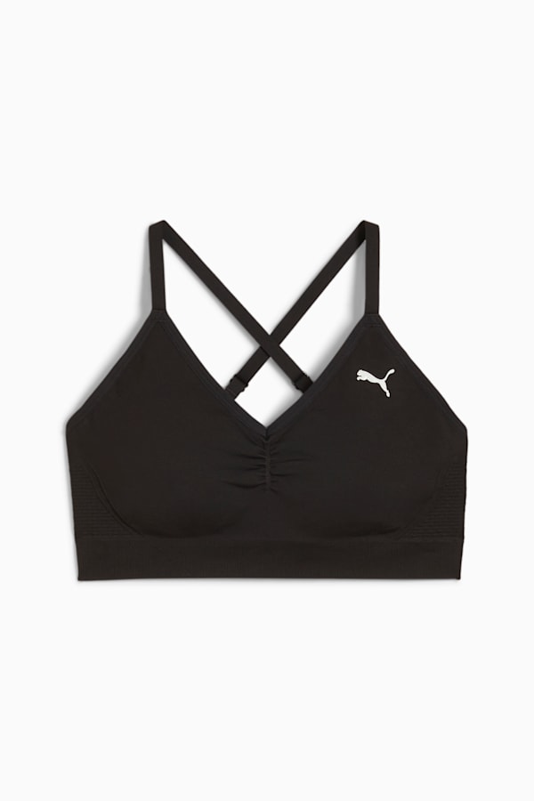 MOVE SHAPELUXE SEAMLESS BRA, PUMA Black-Vapor cat, extralarge