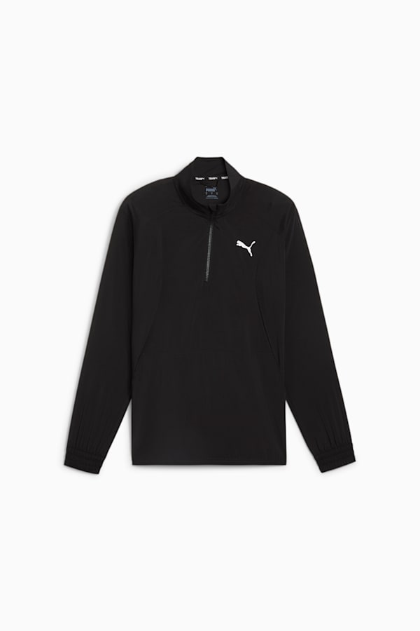 PUMA Fit Woven Men's Quarter Zip Sweater, PUMA Black, extralarge-GBR