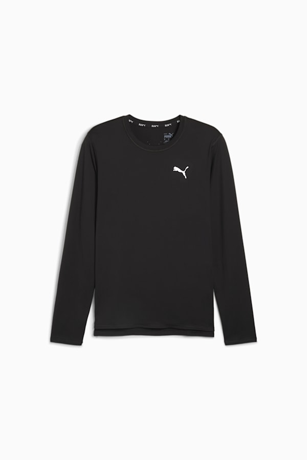 RUN CLOUDSPUN Long-Sleeve Men's Running Tee, PUMA Black, extralarge