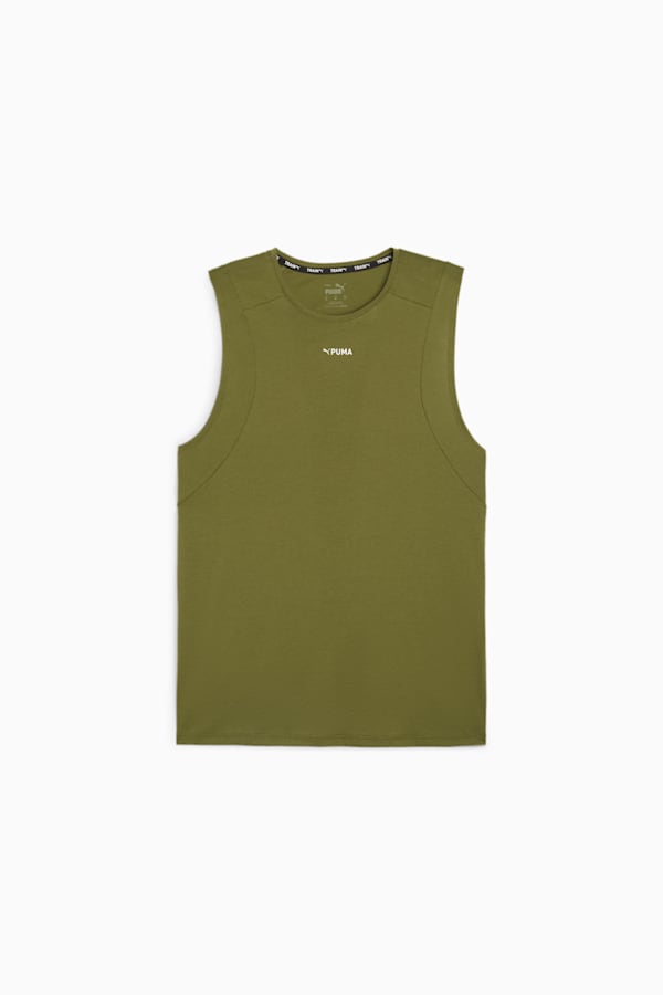 Triblend Men's Training Tank, Olive Green, extralarge-GBR