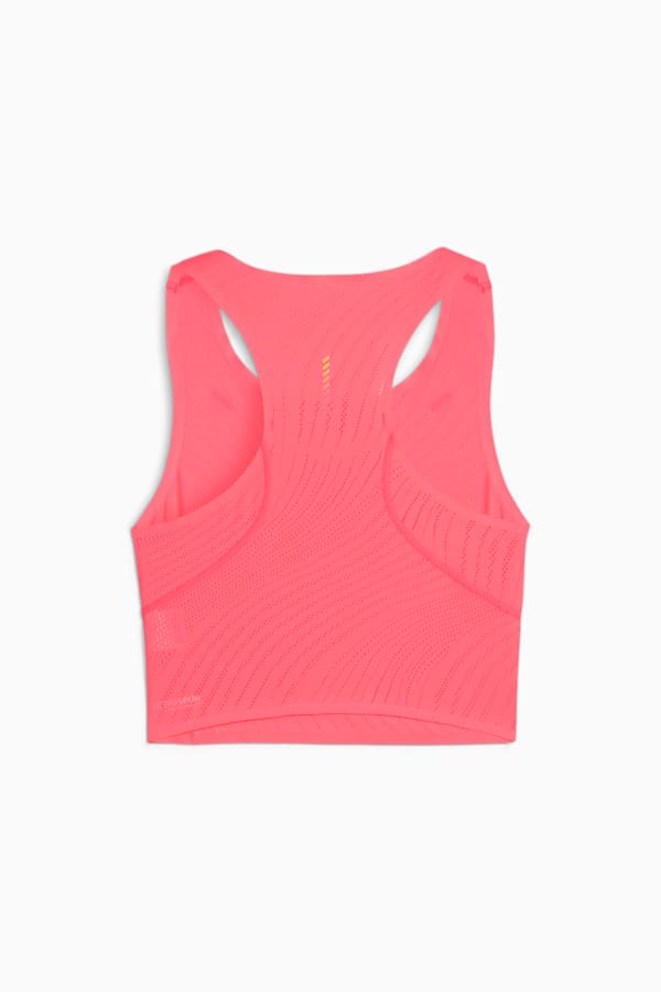 RUN ULTRASPUN Women's Running Crop Top, Sunset Glow-Fireglow, extralarge-GBR