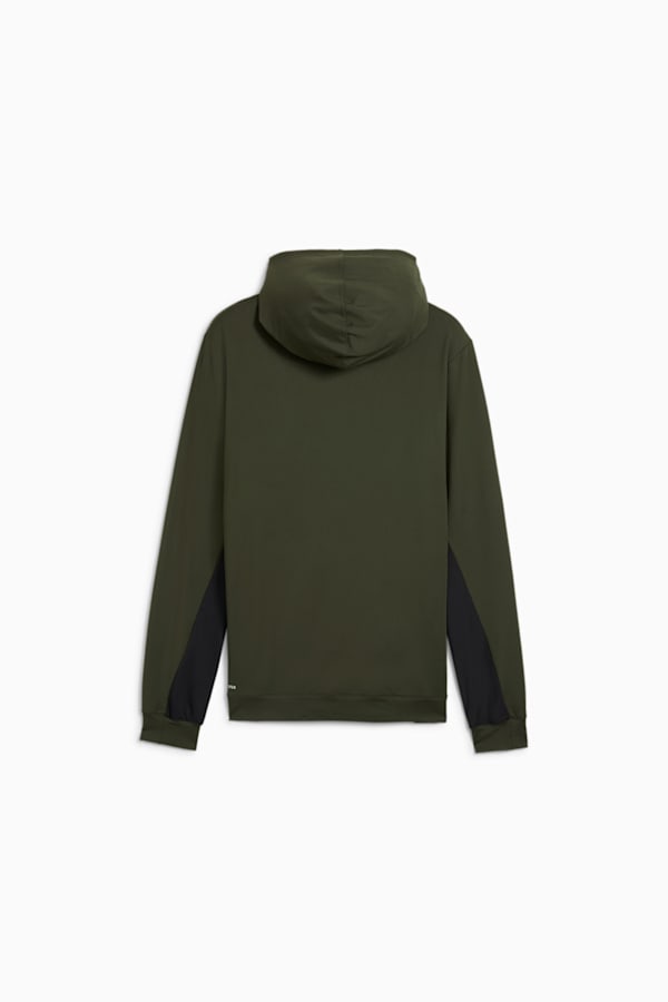 CLOUDSPUN Hoodie Men, Dark Olive-PUMA Black, extralarge-GBR