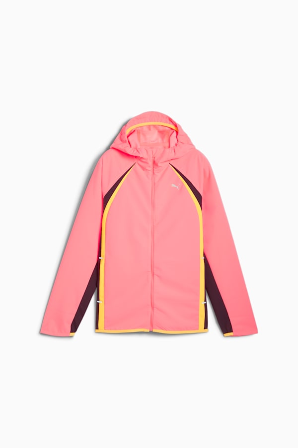 PUMA RUN Rain Jacket Women, Sunset Glow, extralarge