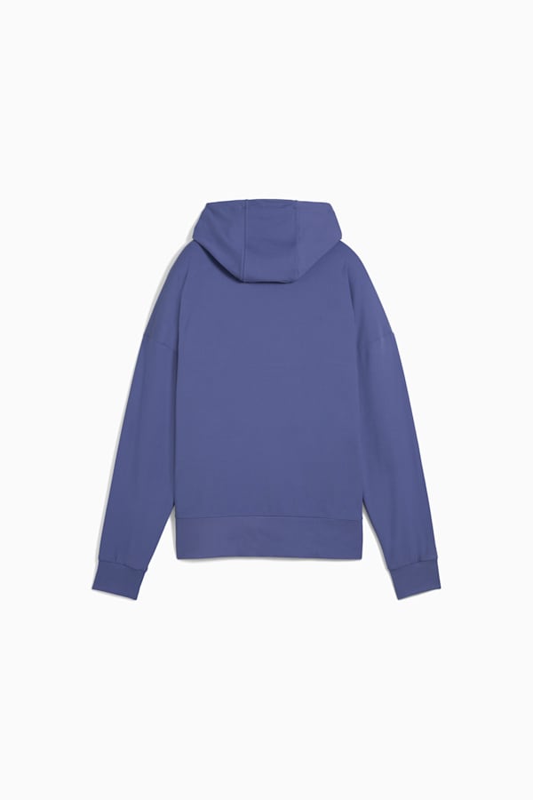 CLOUDPSUN Hoodie Women, Blue Crystal, extralarge