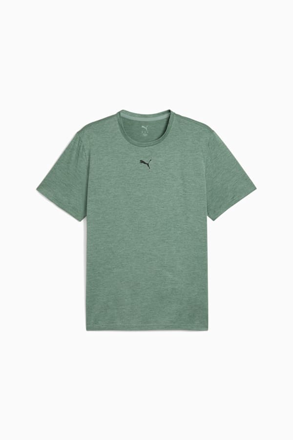 TAD ESSENTIALS Heather Cat Tee Men, Green Moon Heather, extralarge