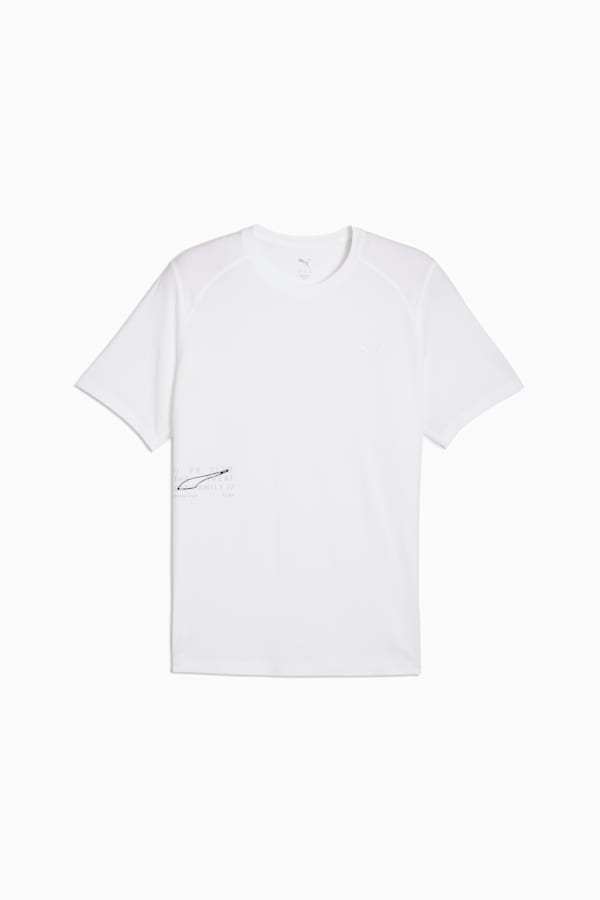 PUMA RUN Mesh Graphic Tee Men, PUMA White, extralarge-GBR