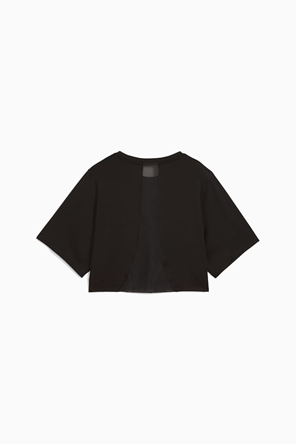 CLOUDSPUN Mesh Tee Women, PUMA Black, extralarge