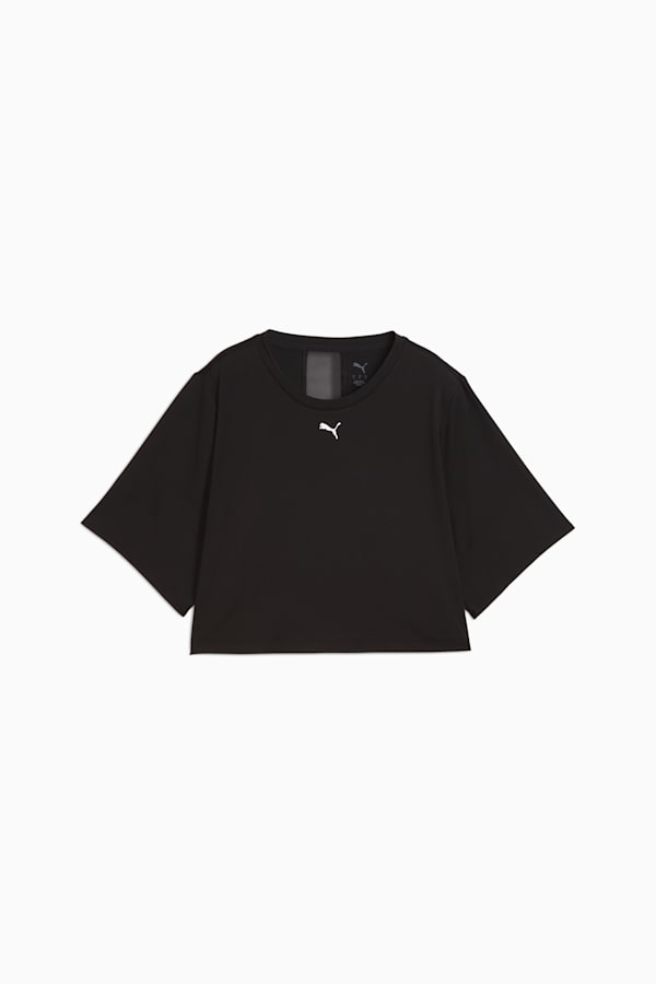 CLOUDSPUN Mesh Tee Women, PUMA Black, extralarge