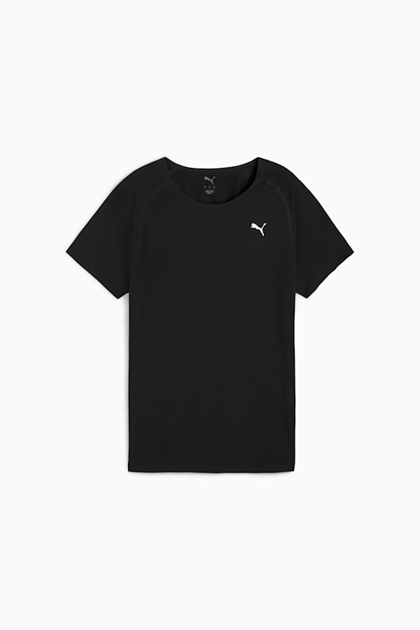 RUN CLOUDSPUN Tee Women, PUMA Black, extralarge
