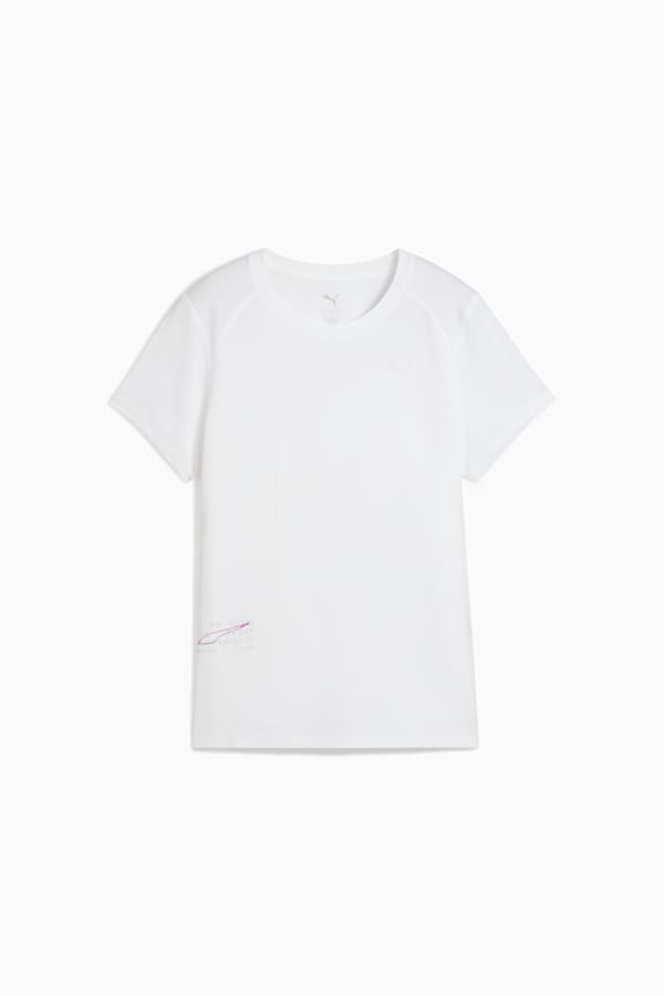 PUMA RUN Mesh Tee Women, PUMA White, extralarge