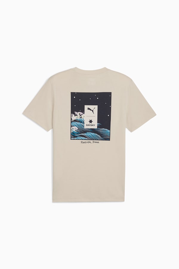 PUMA x SAYSKY Running Tee Unisex, Desert Dust, extralarge