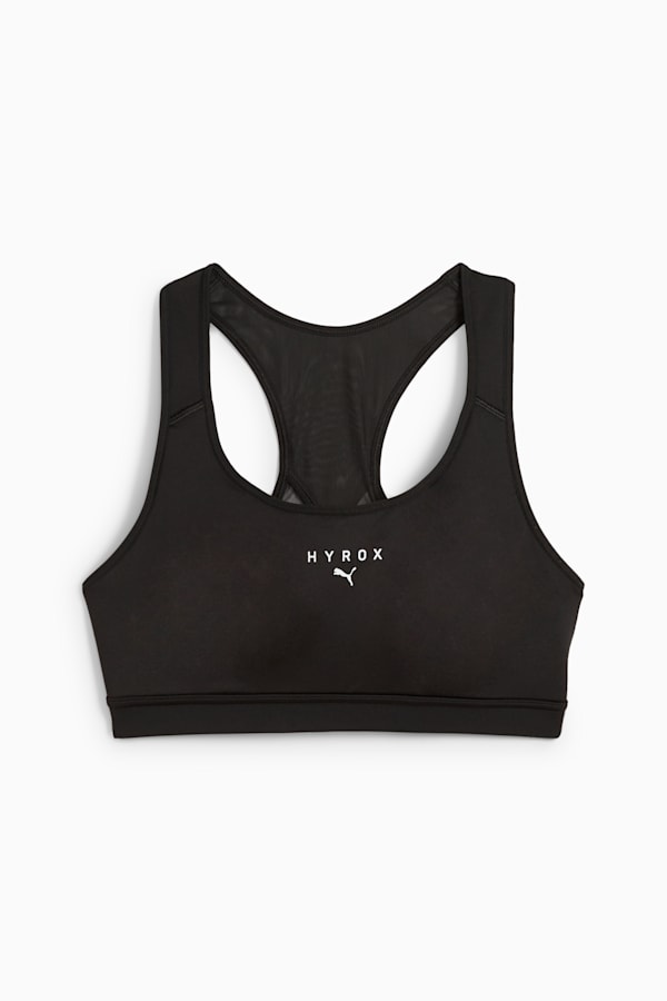 PUMA x HYROX Mid Impact Bra Women, PUMA Black, extralarge