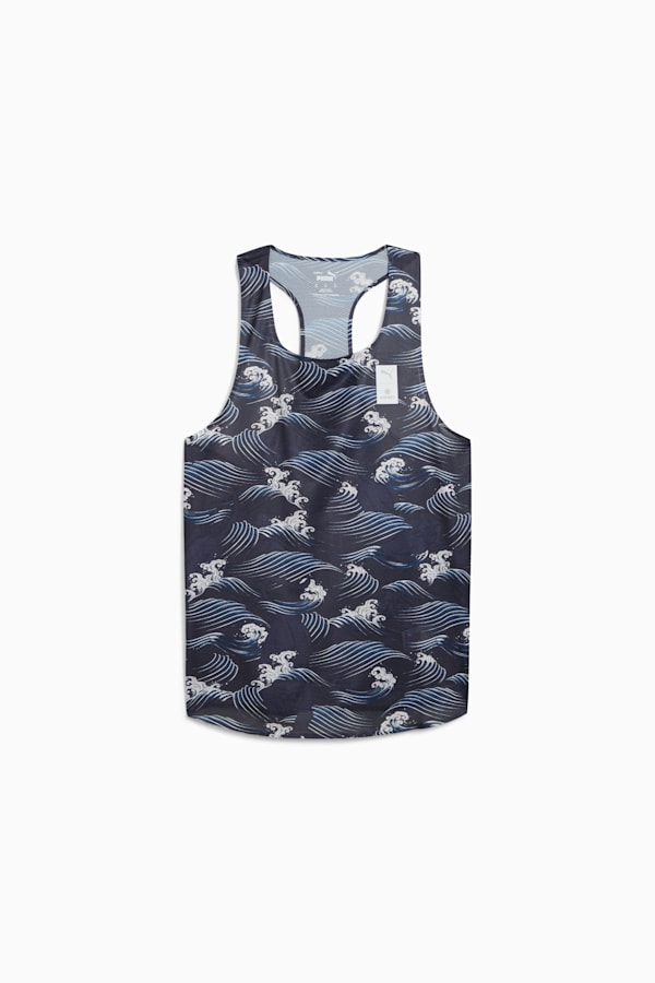 PUMA x SAYSKY Graphic Singlet Men, New Navy, extralarge