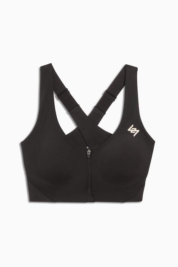 PUMA x REPRESENT 247 Zip Bra Women, PUMA Black, extralarge