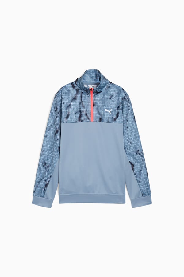 TRAIN ALL DAY Essentials Polyblend Half-Zip Youth, Cool Blue, extralarge-GBR