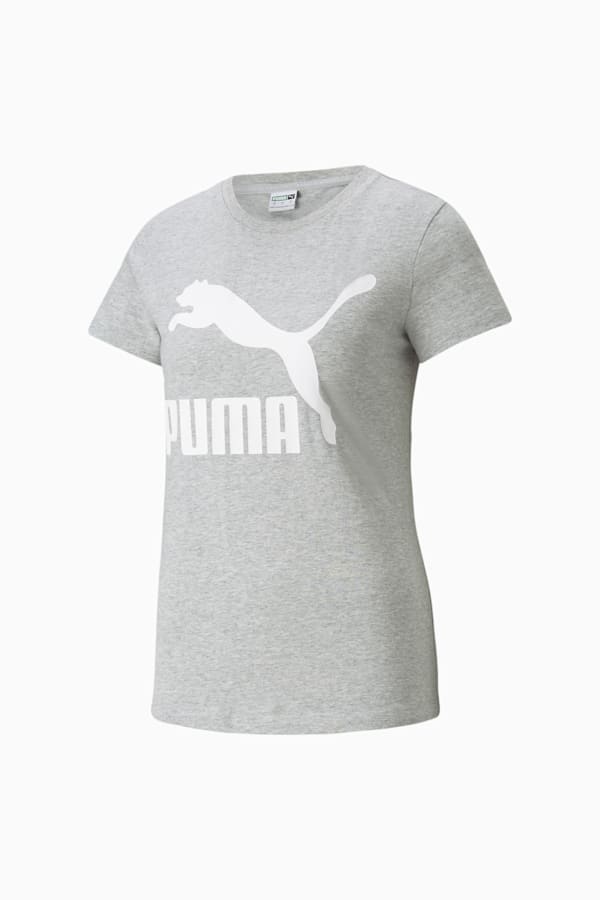 Classics Logo Women's Tee, Light Gray Heather, extralarge-GBR